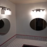 Installation completed with new light fixtures