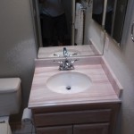 New top installed and drywall repair complete