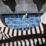 Re-tiled fountain