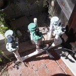 Replaced broken sprinkler valve and repaired manifold